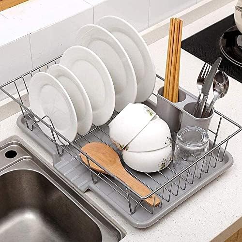 Kuhinjska polica Praktični stalak za odvod za odvod Drošenje posuda za sudoper za sudoper za sudoper Kuhinjske posuđe Posuđe za skladištenje kuhinjskog sudopera