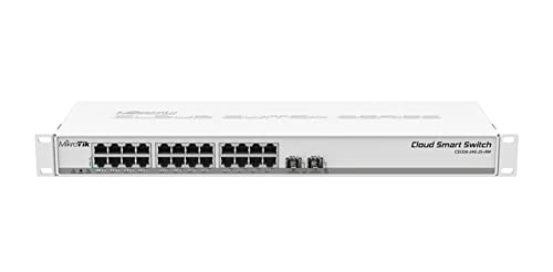 MIKROTIK CSS326-24G-2S + RM 24-port Gigabit upravljani prekidačem s dva SFP + priključnica, POE, Cloud Smart prekidač, Swit Powered