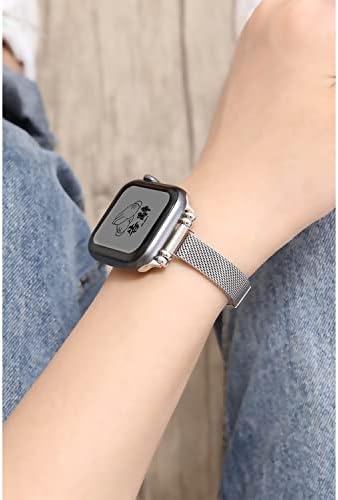 Najlonski sportski opsezi kompatibilni sa Apple Watch Band za muškarce i žene, platnene ručne narukvice kompatibilne sa IWATCH serije