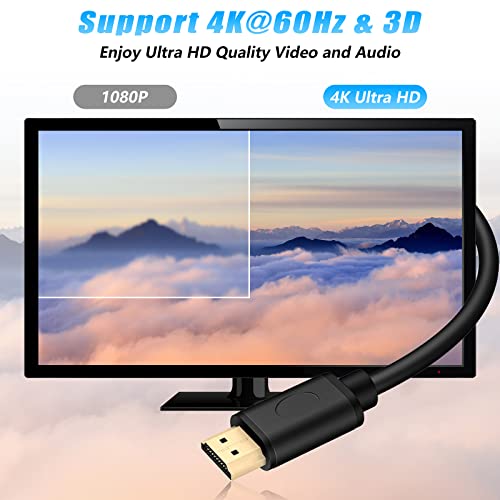 DGODRT 4K HDMI kabel 5ft, brzina 18Gbps HDMI 2.0 nosač kabela 4k @ 60Hz HDCP 2.2 HDR Arc Dolby 3D, za monitor, laptop, PS4, Xbox, projektor, Blu-ray player, HDTV