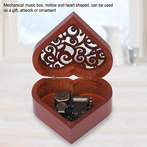 Lkyboa Wood Craft Musical Box Rođendanska kutija za srce u obliku glazbe