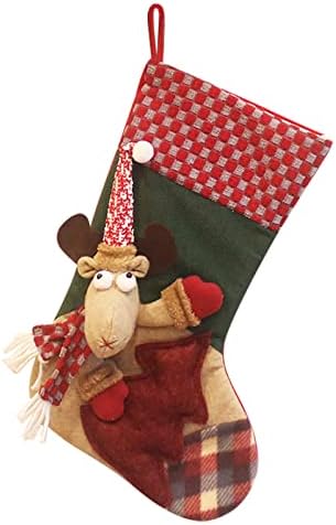 Božićne čarape Big Xmas Čarape Dekoracija SANTA Snjegovinski jeleni čarapa Božićne ukrase i pribor za zabavu Božić Garland Staklo