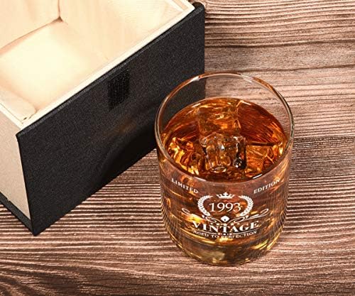 Triwol 1993 30. rođendanski pokloni za muškarce, Vintage Whisky Glass 30 rođendanski pokloni za njega, sina, muža, brata, smiješni