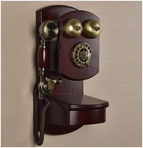 Fiksni telefon Retro rotacijsko biranje telefon antikni ožičeni kontinentalni telefonski ukras telefon