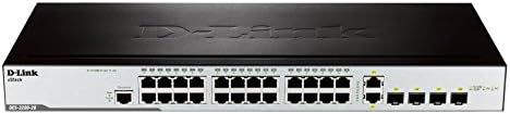 D-LINK XStack upravljao 24-portnim prekidačem 10/100 L2, 2 100/1000 SFP portova + 2 kombinirani SFP utora