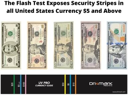Dri Mark snop detektora krivotvorenih novčanica sa mašinom za otkrivanje fleš Test valute i 15 pakovanja lažnih markera novca-Tester