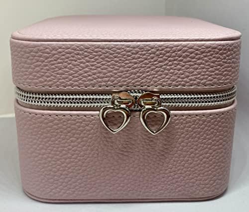 Krissy & amp;Co mali nakit Travel Storage Box Organizator za žene i djevojčice, plava kožna torbica za prstenje, naušnice, ogrlice
