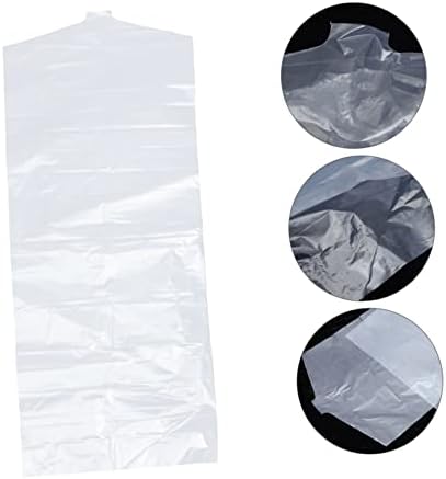 Zerodeko 4pcs Odjeća torba za prašinu Clear Garment torba Clear Storage Tote odjeća torbe haljine torba viseća Garment torba viseća