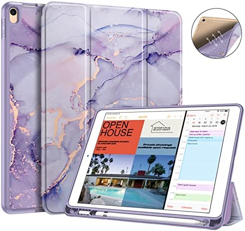 Finsie Slimshell futrola za iPad Air 3rd Gen 10.5 2019 / iPad Pro 10,5 inča 2017 sa ugrađenim držačem olovke - lagana pametnog štanda meka TPU stražnji poklopac, automatski buđenje / spavanje