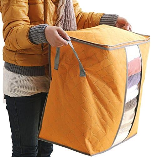 Gvenerikom Velika torba za pohranu odjeće, sklopivi posteljini Duvet za posteljice bez tkane kutije za odlaganje, meka i prozračna