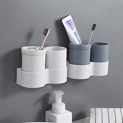 TFIIEXFL držač četkica za zube zid viseći čašu za zube za zube Vodootporni viseći polica za skladištenje kuhinja Organizatori kupaonica