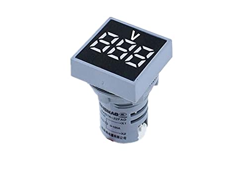 Murve 22mm Mini digitalni voltmetar Square AC 20-500V voltni tester za ispitivanje napona Merač LED lampica LED lampica