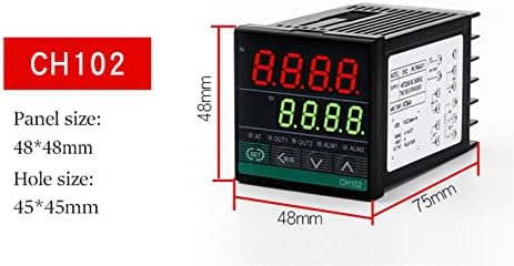 SNKB dvostruki izlaz SSR i relej CH102 CH402 CH702 CH902 Dva relejna izlaza LCD digitalni pid Inteligentni regulator temperature48-240V