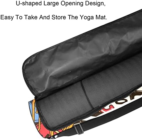 Jazz gitara muzički Instrument Yoga Mat torbe full-Zip Yoga Carry Bag za žene i muškarce, Vježba Yoga Mat Carrier sa podesivim remenom