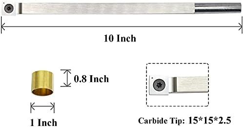 Alat za okretanje drveta sa karbidnim vrhom S15 karbidni alat za strug za drvo Hrapaviji od nerđajućeg čelika sa 15 mm kvadratnim Karbidnim rezačem radijusa 150 mm i ključevima sa vrhom T20 star