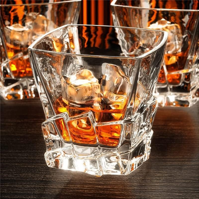 FRIENDLYSS Set od 6-320 Ml Iceberg Whisky Glass par za pranje u mašini za sudove, jedinstven poklon, odličan za viski ili viski