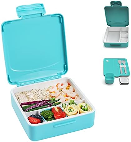 Početna Bettox Kids Bento kutija za ručak - nepropusna, - posuda za dečiji ručak sa teglom za sos, kašika i viljuška,4 odeljka, pogodna