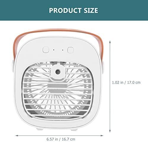 Operitacx dečije igračke na otvorenom Mini stoni ventilator USB stoni ventilator prenosivi Vazdušni Cirkulator ručni ventilator za hlađenje sa ručkom za Putni ured kućna spavaonica prenosivi vazdušni hladnjak