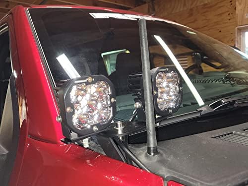 iJDMTOY Add-On dual Pod Light montažni nosači za kamion SUV haube šarke ili a-stub Mount LED Pod Light System