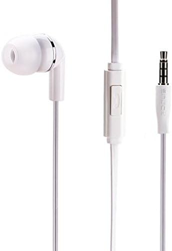 Premium ravne žičane slušalice Mono handsfree slušalice Miclos Jedinstveni slušalica u ušima [3,5 mm] Bijela za Samsung Galaxy J3