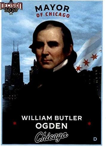 2020. Odluka lišća Chicago Politics # C8 William Butler Ogden trgovačka kartica