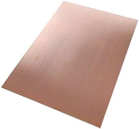 HUILUN Mesingani Lim čisti Bakar metalni lim folija ploča 4 x 100 x 100 mm rezane bakarne metalne ploče mesingane ploče