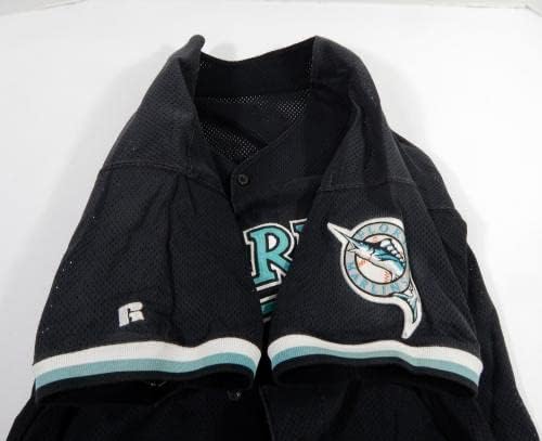1999-02 Florida Marlins # 84 Igra Polovna ploča za crnu dresu Uklonjena 48 DP42613 - Igra Polovni MLB dresovi