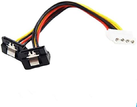 Konektori IDE 4pin Molex muški m SATA Dual 2x15pin F Ženski 90 stepen sa šrapnel Splitter Y 1 u 2 produžetak hard disk Power Cable
