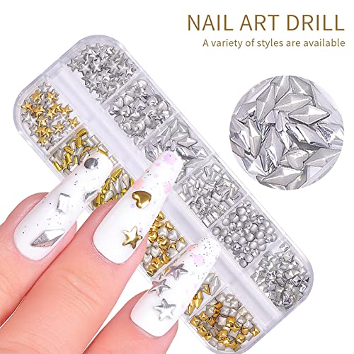 12 Grid Boxed Mix Nail Šljokice Božić Nail Kriške Nail Decals Nail Glitter Božić Nail Supply