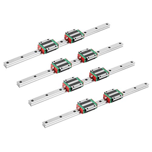 Mssoomm 15mm EGW15 CNC kvadratni Linearni komplet vodilice 4kom EGW15-55.91 inch / 1420mm +8kom EGW15-CA nosač klizača za 3d štampač