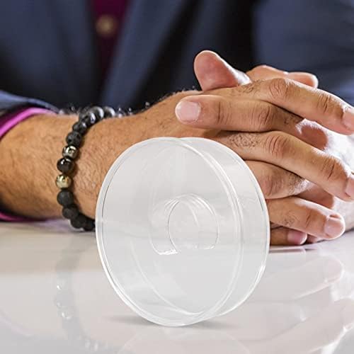 Cabilock Nakit organizator 4pcs Prozirna plastična plastična kutija za pohranu jar Organizator nakita s čistom poklopcem za dijamantske