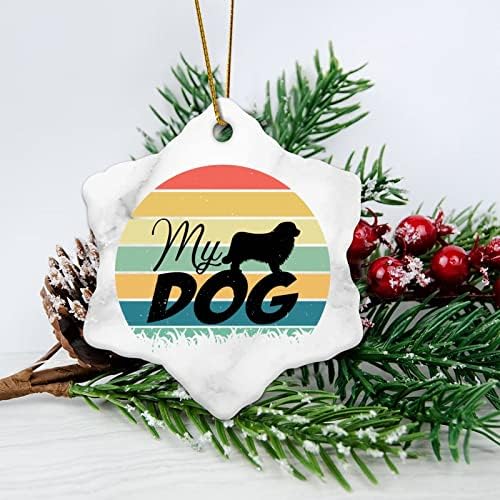 Spomen privjesak Božić ukrasi budite mirni i šetati psa Pet pas Paw silueta Božić uspomenu privjesak dekoracije Ornament pokloni viseći ukras za jelku 3 inč.
