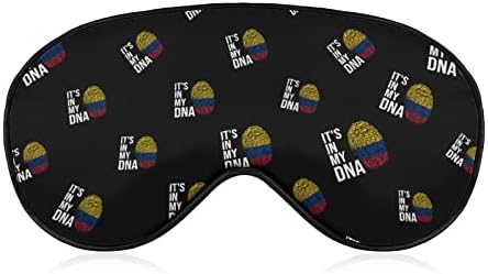 To je u mojoj DNK kolumbijskoj zastavi za spavanje za spavanje maska ​​Slatka poklopac sjene očiju s podesivim kaišem za žene muška noć