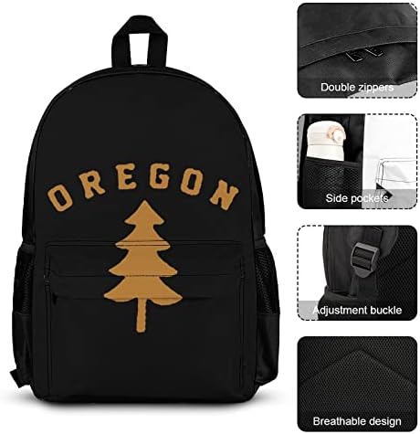 Oregon Douglas Pine Tree 3kom ruksak Set slatka torba za leđa torba za ručak tote pernice College Travel Daypack