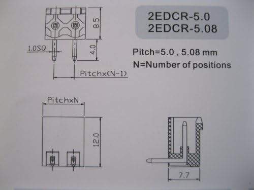 12 kom korak 5.08 mm Ugao 16 način/pin vijak Terminal blok konektor w / ugao-pin zelene boje Pluggable tip Skywalking