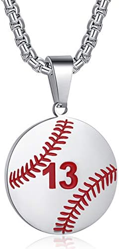 Rehoboth Bejzbol sportista dres broj 0-99 Cross privjesak za dječake djevojke žene muškarci 24 inčni nehrđajućeg čelika lanac Filipljanima