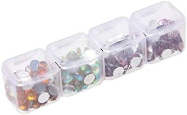 AKOAK 28-pretinac prozirna plastična kutija za odlaganje, odvojeni poklopac, prozirni pretinac, kutija za odlaganje noktiju, nakit,