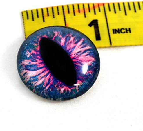25 mm jedno plava i ružičasta zmaj ili stakleno oko za taksidermjerne skulpture ili nakit izrade zanata
