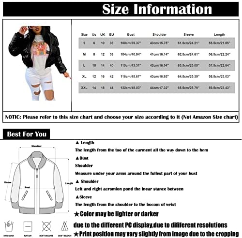 UOFOCO Encanto Coats Ženski obrezirani jesen fitness puffer jakna dugi rukav kornjač labavi fit zip up čvrsto toplo