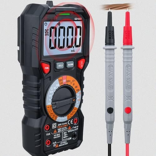 WDBBY Professional Digital Multimeter RMS Auto opseg 6000 broji merač temperature napona uživo