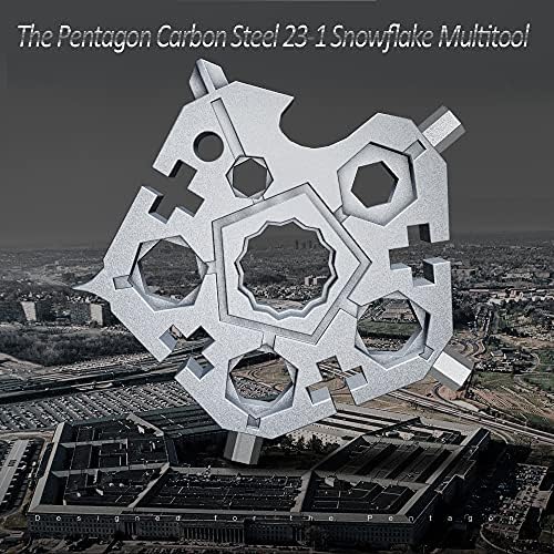 10 pakirajte Pentagon Karbonski čelik 23-u-1 odvijač za više alata Snowflake, 18 u 1 Ključ za alat za više snijega nova nadogradnja
