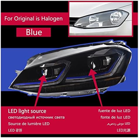 Farovi kompatibilni sa VW Golf 7 MK7. 5 GTI LED 2013-2020 Golf 7.5 glava lampa Auto Styling DRL signal projektor Lens Auto Accessories Front