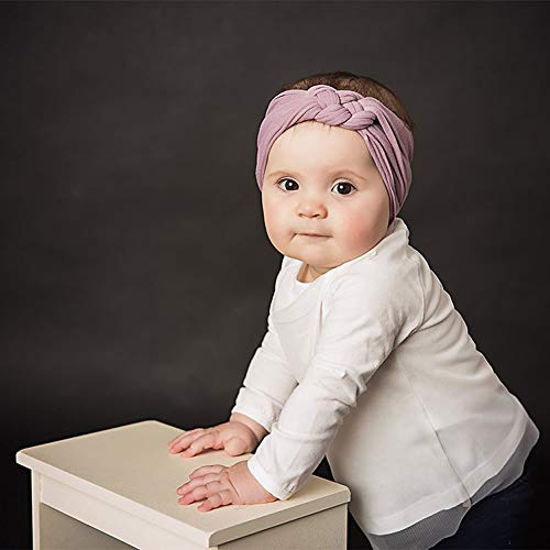 Globalsupplier inSowni 8kom čvrsti Keltski čvor rastezljivi najlonske trake za kosu oprema za djevojčice mala deca novorođenčad deca