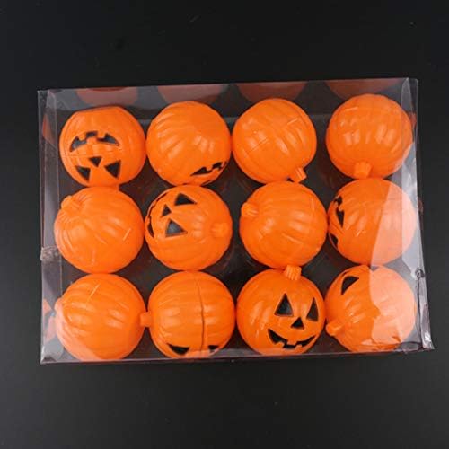 Bestsporble 12pcs Halloween Plastična kutija za odlaganje bundeve mini bomboni