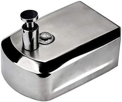 Raxinbang SOAP raspršivač SSS SOAP stalak, 5008001000ml Tekući sapun od nehrđajućeg čelika Zidna šampona, zidni sapun sa sapunom Srebrni nehrđajući čelik