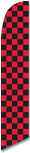 Checkered Crno-crvene zastavice za plane