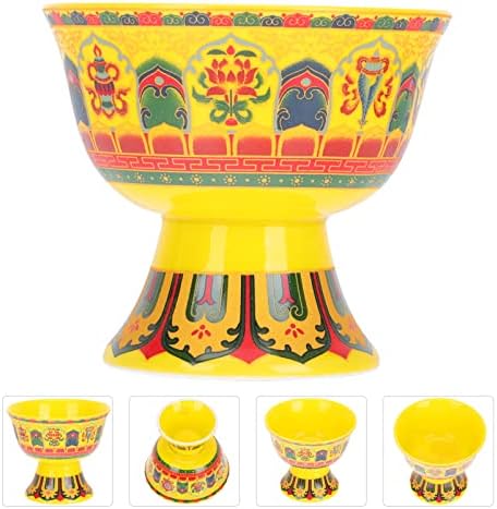 Angoily Home Decor Mini Buddha Cup nudi zdjelu Tibetanska budistička Sveta šolja Keramika koja nudi oltarske potrepštine za meditaciju