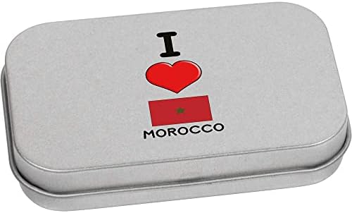 Azeeda 80mm 'I Love Maroko' Metal sa šarkama / kutijom za odlaganje