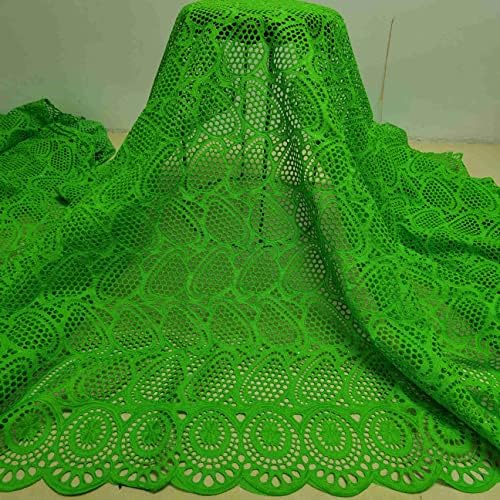 CEBLACE Bazin Riche Cotton Bazin Riche Green Fabric Tissu African Bazin Lace Nigerijski Voil Lace Fabric Lace Party - tkanina Lace za šivanje