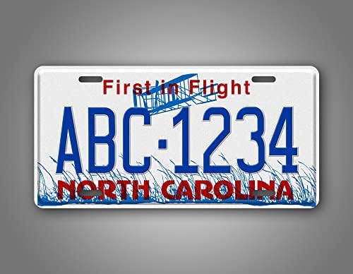 Custom Sjeverna Karolina prva u relefirnom tablici bilo koji tekst personalizirani NC Metal Auto tag aluminijum